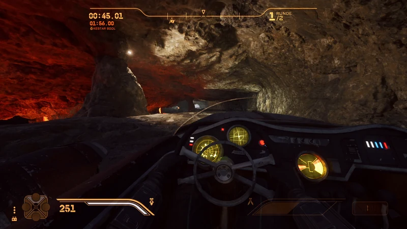 STAR WARS Galactic Racer VR: Cockpit in der Lavahöhle